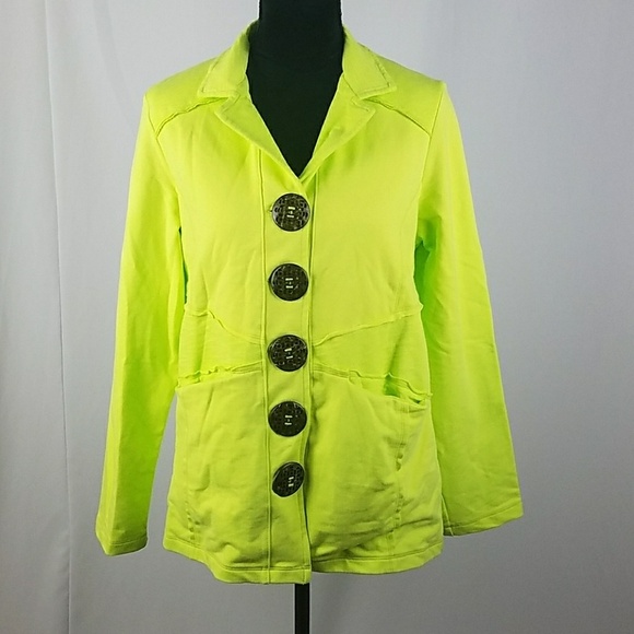 neon buddha Jackets & Blazers - Neon Buddha women M green neon jacket